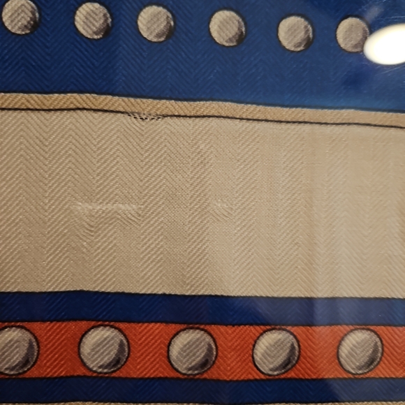 Artistic Blue and Gold Tapestry